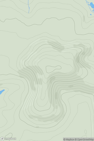 Thumbnail image for Melbury Hill [South Central England] showing contour plot for surrounding peak